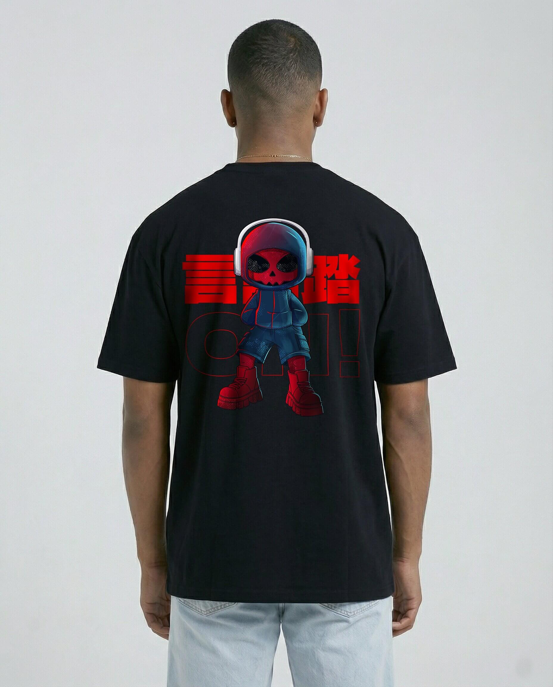 Nitorian Skull Runner Oversized Tee - Image 2