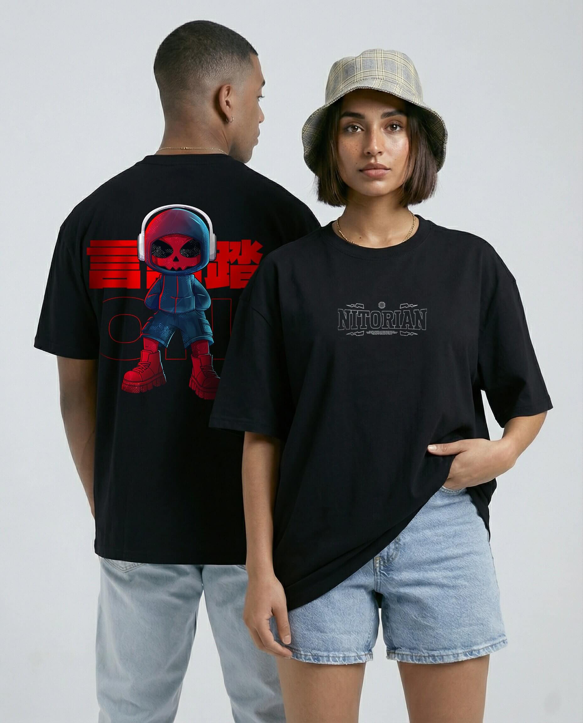 Nitorian Skull Runner Oversized Tee