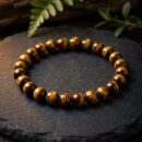 Brown Tiger's Eye Bracelet-FEARLESSNESS-LUCK-BALANCE