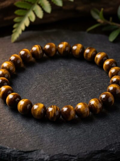 Brown Tiger's Eye Bracelet-FEARLESSNESS-LUCK-BALANCE